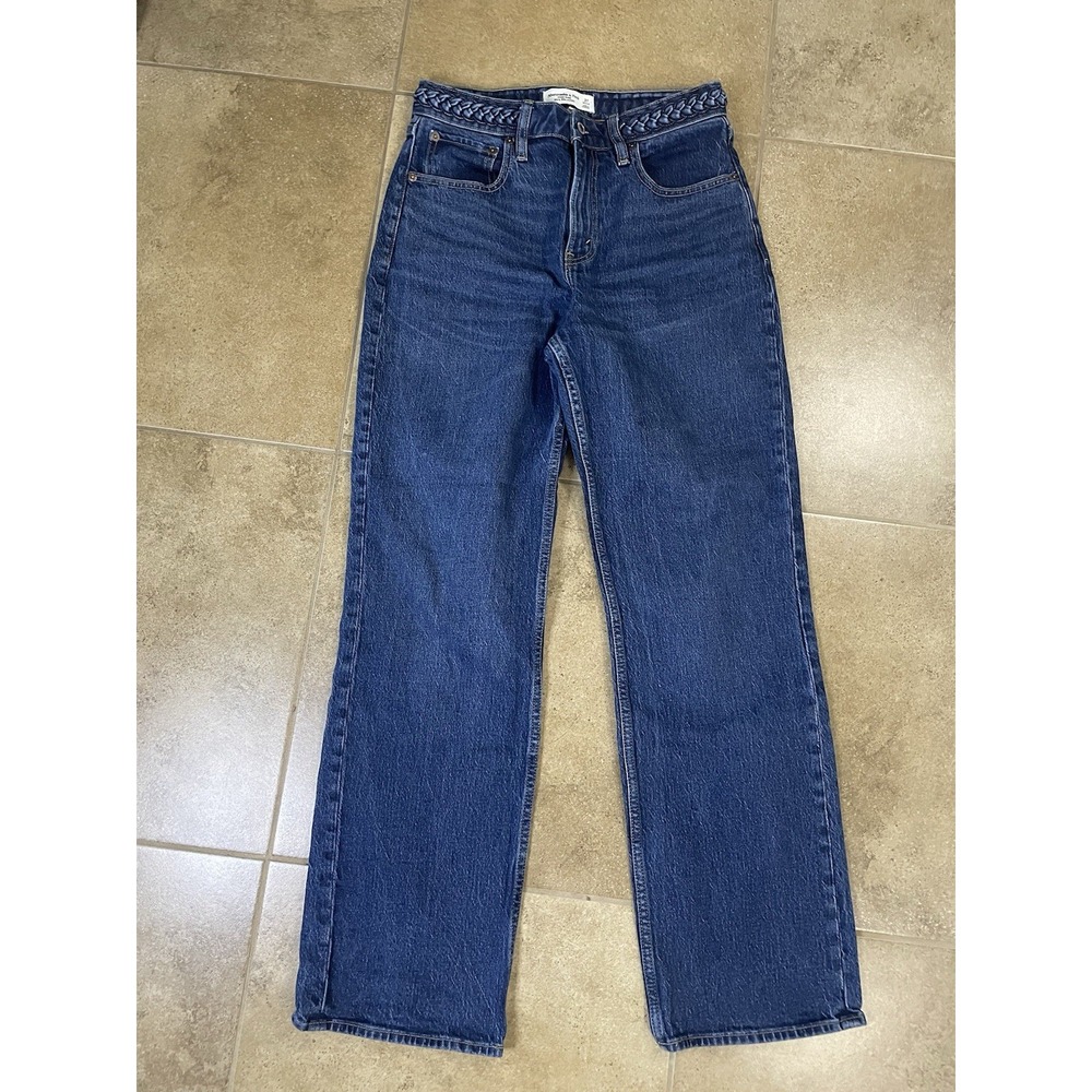Abercrombie & Fitch Jeans Womens 27 R Curve Love 90s Blue Relaxed High Rise